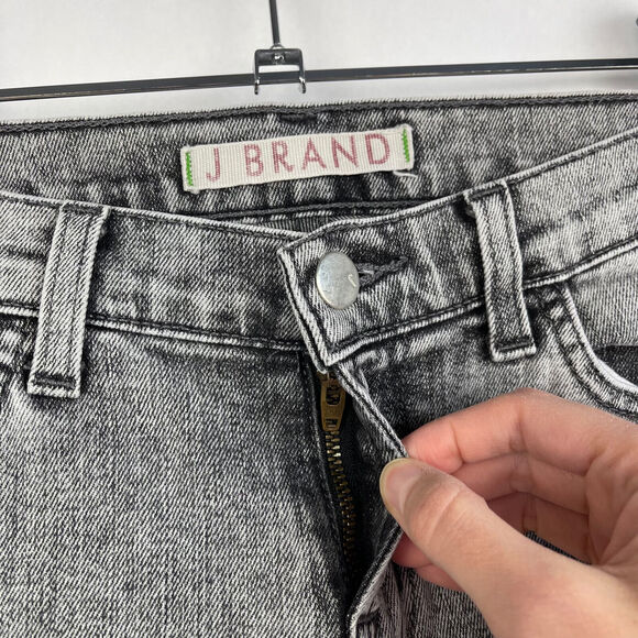 J Brand The Pencil Leg Grey Denim Jeans Low Rise Women's 28 - Irregular - Picture 3 of 7